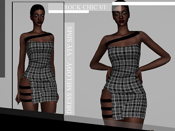 Rock Chic VI Dress Melanie by Viy Sims from TSR