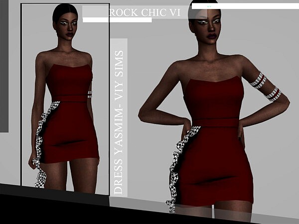 Rock Chic VI Dress Yasmim by Viy Sims from TSR