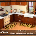 Rug Factory Kitchen Mats sims 4 cc