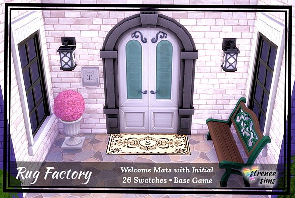 Rug Factory Welcome Mat Set 2 from Strenee sims