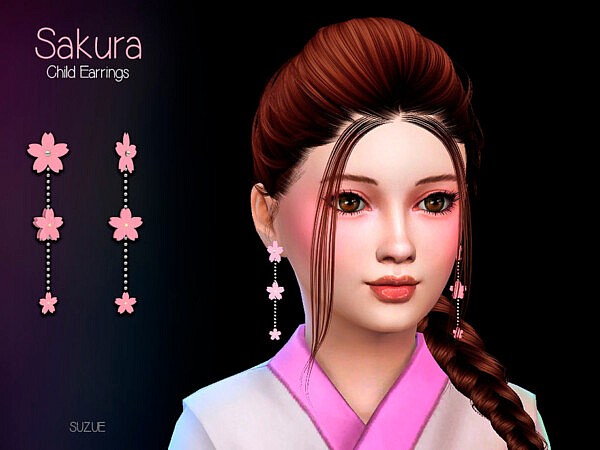 Sakura Child Earrings by Suzue from TSR