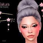 Sakura Chopstick Set sims 4 cc