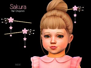 Sakura Toddler Chopstick Set sims 4 cc