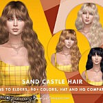 Sand Castle Hair sims 4 cc
