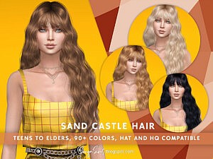 Sand Castle Hair sims 4 cc