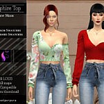 Sapphire Top sims 4 cc