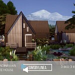Scandinavian Lake House sims 4 cc