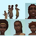 Shanga Baba and her kids sims 4 cc