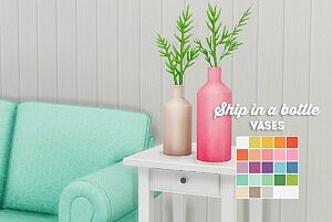 Ship in a bottle vases sims 4 cc