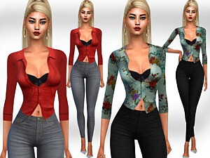 Shirts Outfits sims 4 cc