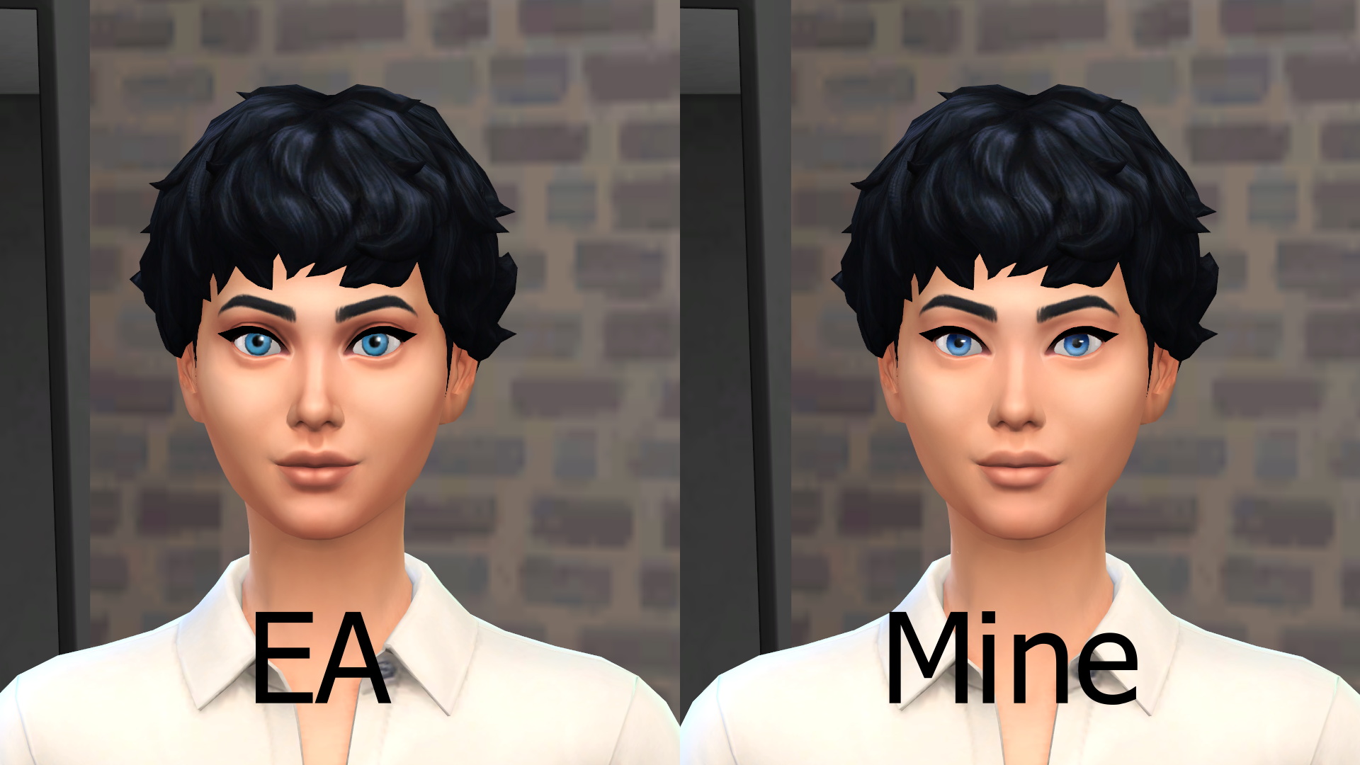 Sim-ply better! Skin overlay and Eyes by Infinity from Mod The Sims ...