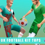 SimmieV UK Footie Kit Top sims 4 cc