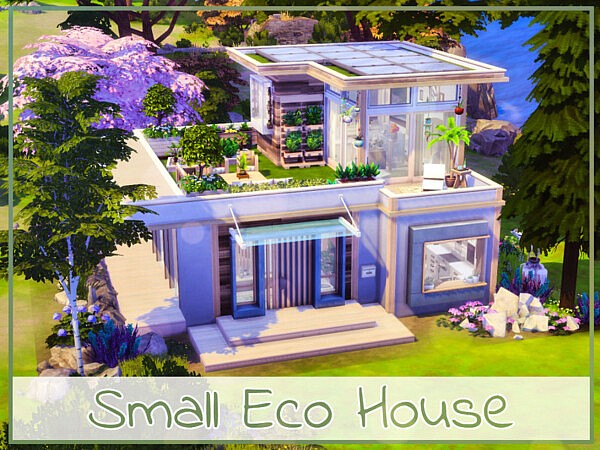 Small Eco House sims 4 cc