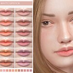 Spring Matte Lipstick sims 4 cc