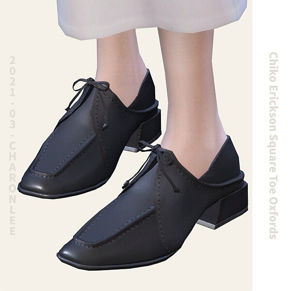Square Toe Oxfords from Charonlee