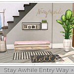 Stay Awhile Entry Way part 2 sims 4 cc