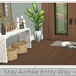 Stay Awhile Entry Way patr 1 sims 4 cc