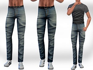 Straight Men Jeans sims 4 cc