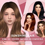 Sunshine Hair Child sims 4 cc