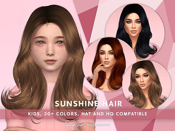 Sunshine Hair Child by SonyaSimsCC from TSR