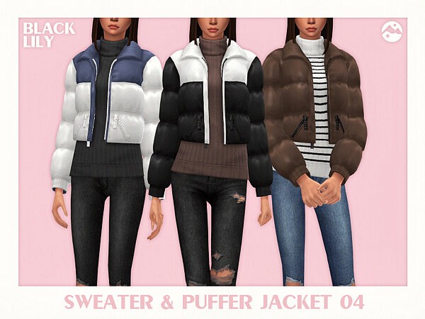 Sweater and Puffer Jacket 04 by Black Lily from TSR