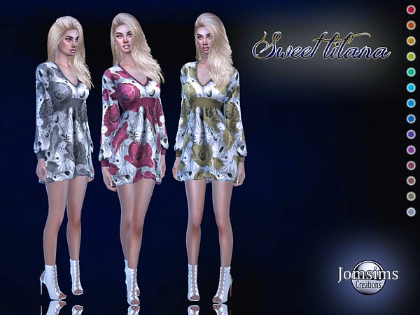 Sweet Lilana Dress by jomsims from TSR
