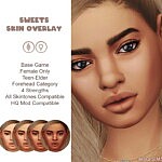 Sweets Skin Overlay sims 4 cc