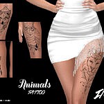 Tattoo Animals sims 4 cc