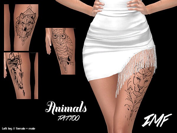 Tattoo Animals by IzzieMcFire from TSR