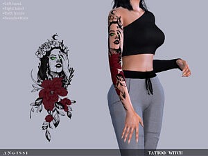 Tattoo Witch sims 4 c