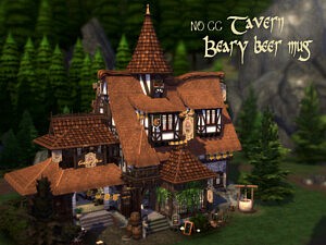 Tavern Beary beer mug sims 4 cc