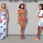 Tie Dye Collection sims 4 cc