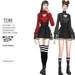 Toki Mini Dress sims 4 cc