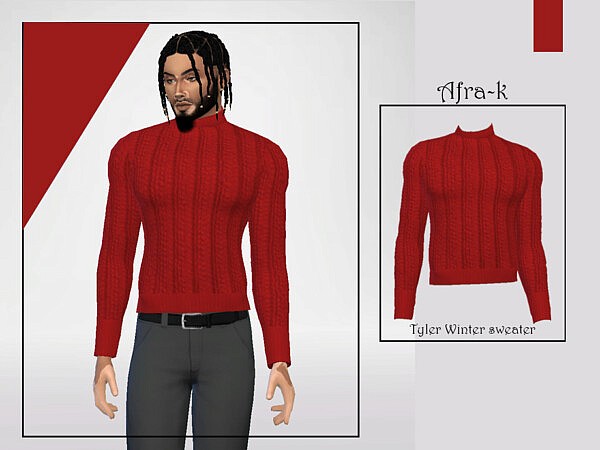 Tyler Winter Sweater by akaysims from TSR