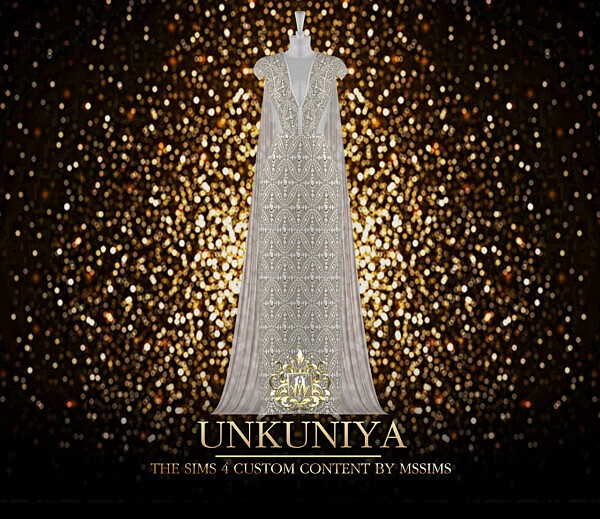 Unkuniya Gown sims 4 cc