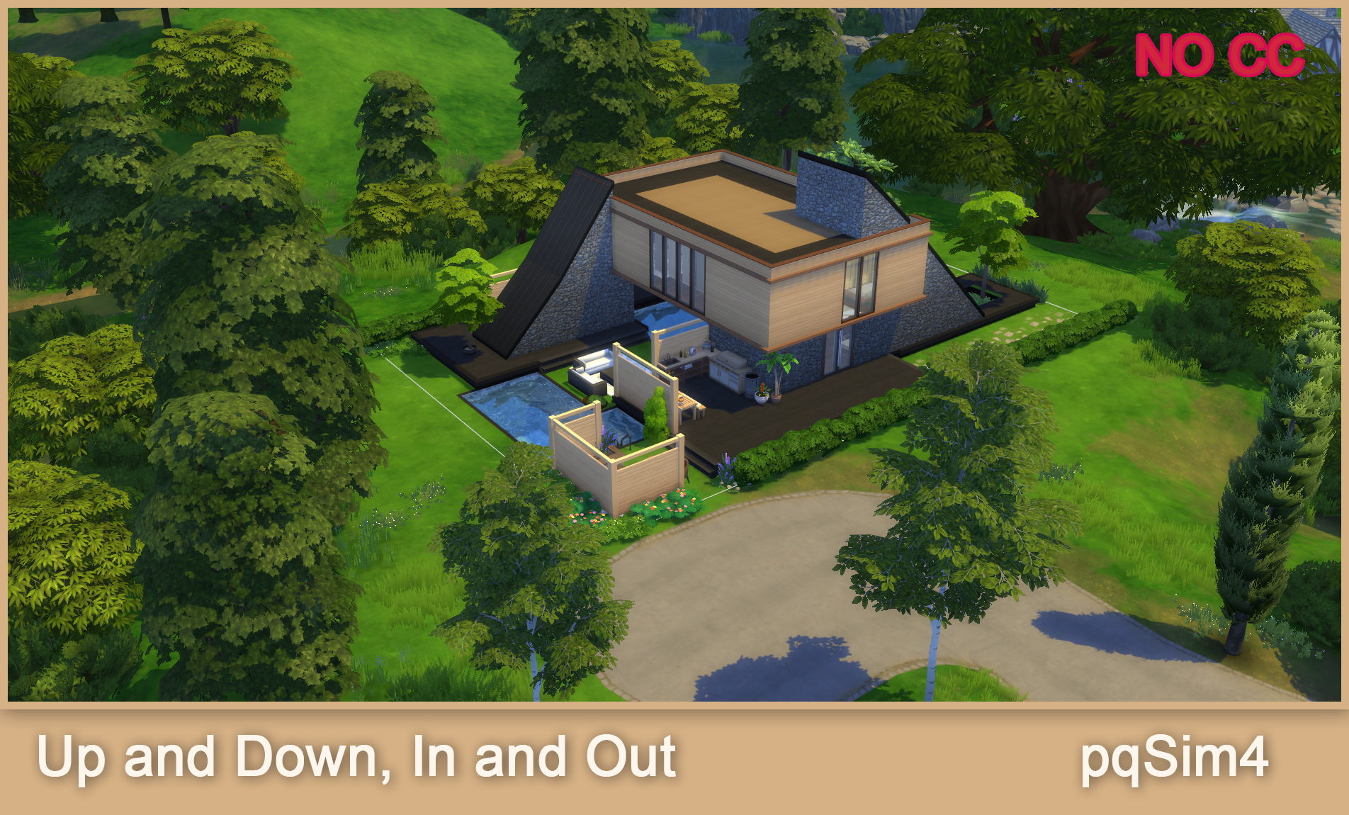 Up and Down, In and Out Villa from PQSims4
