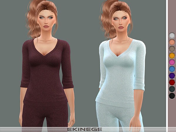 V Neck Sweater Top by ekinege from TSR
