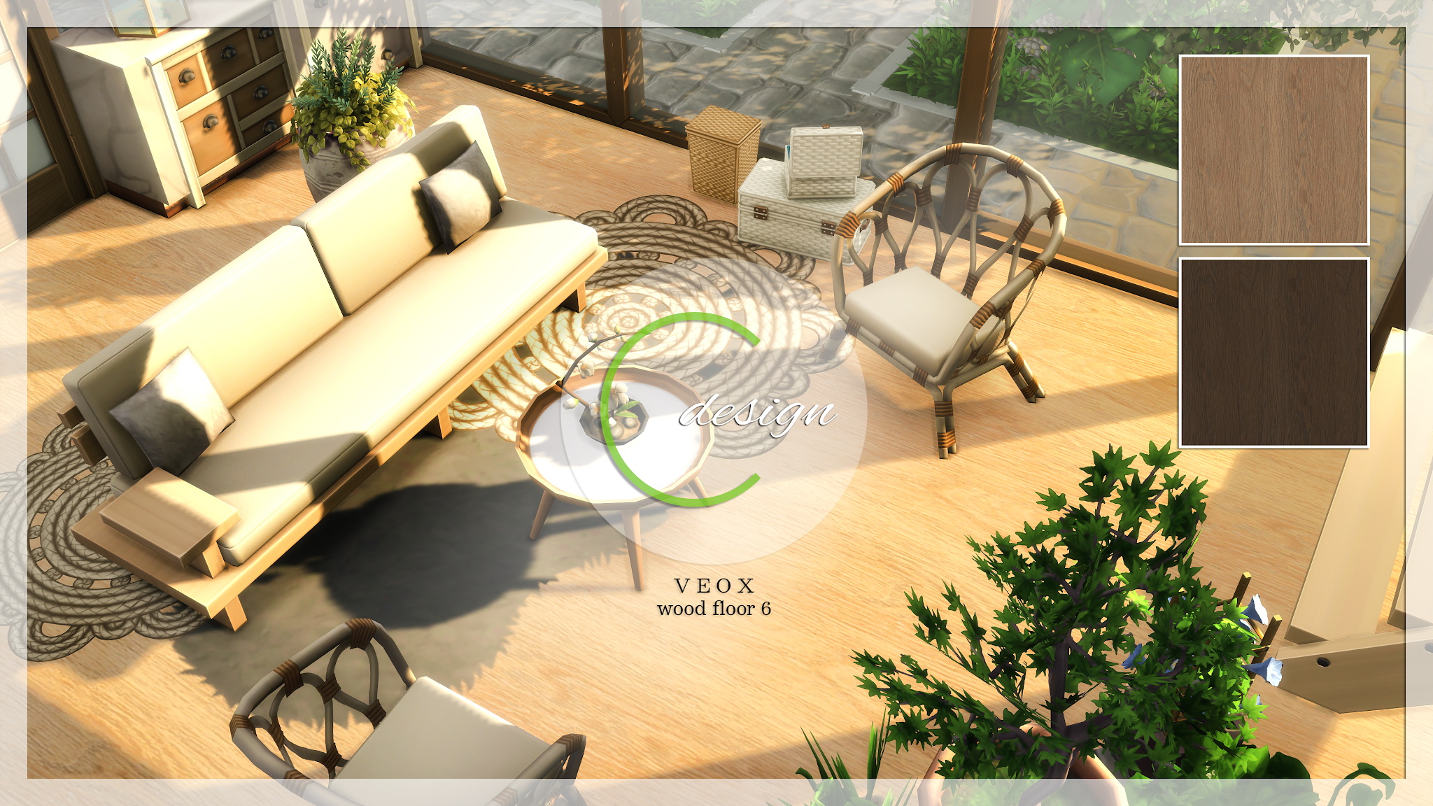 VEOX Wood Floor 6 from Cross Design • Sims 4 Downloads