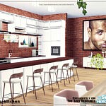 Verda kitchen and livingroom sims 4 cc