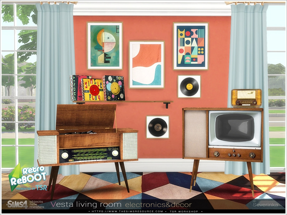 Vesta livingroom electronics decor by Severinka from TSR