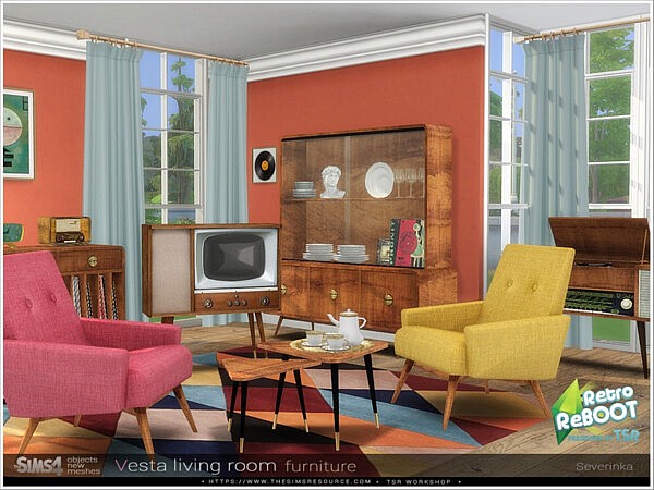 Vesta livingroom furniture by Severinka from TSR