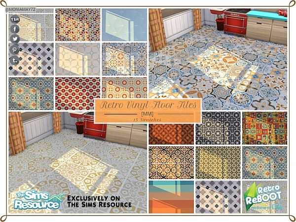Vinyl Floor Tiles by Moniamay72 from TSR