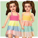 Viola Dress for Toddler sims 4 cc