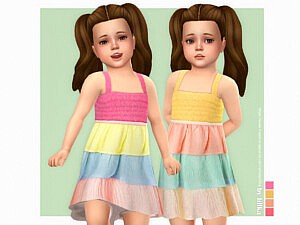 Viola Dress for Toddler sims 4 cc
