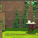 Warm Wood Lattice Set sims 4 cc