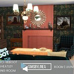 Wheatley Living Room The Queens Gambit sims 4 cc