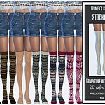 Womens knitted stockings sims 4 cc