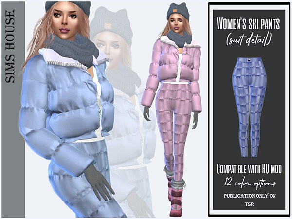 Womens ski pants by Sims House from TSR