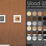 Wood Walls sims 4 cc