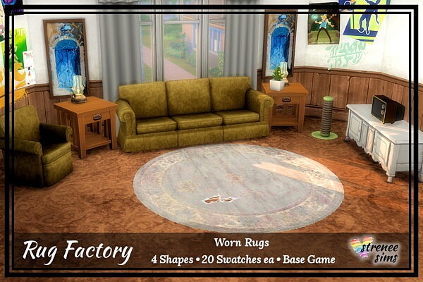 Worn Rugs from Strenee sims